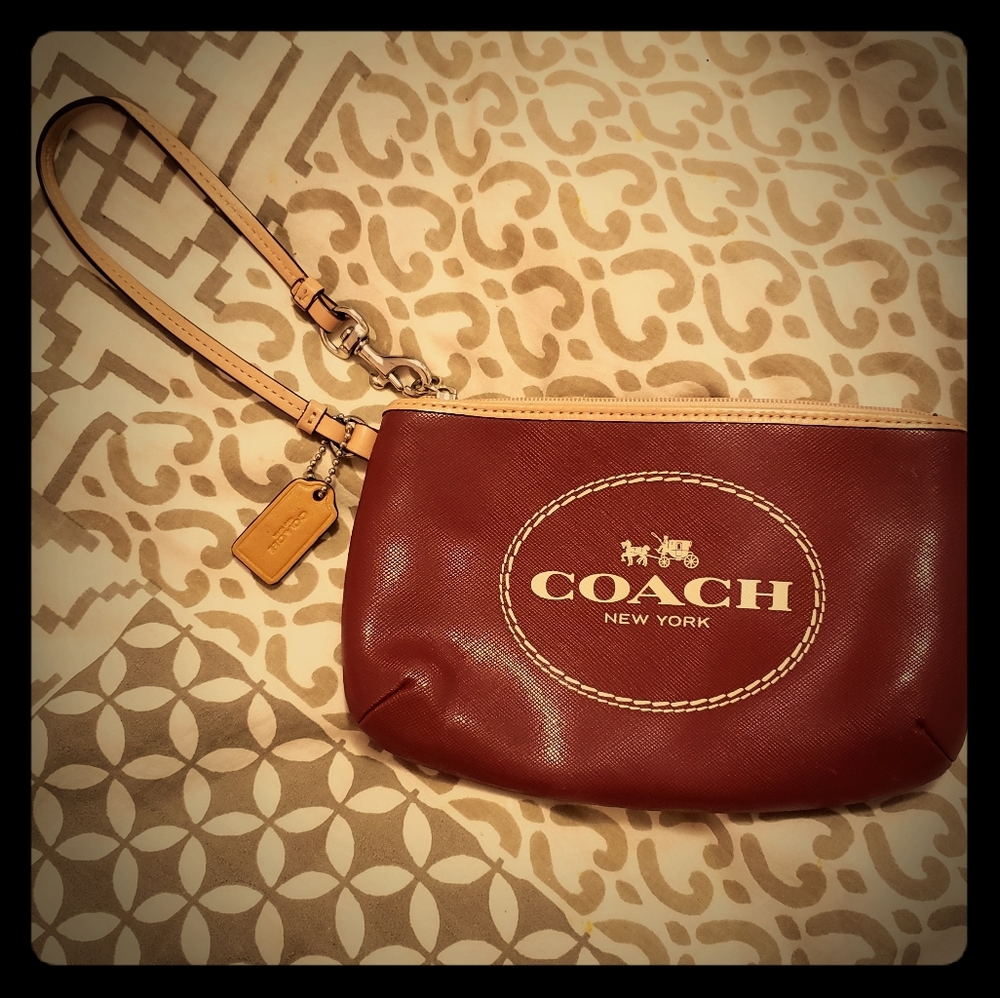 Coach Logo Wristlet